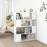 Vidaxl boekenkast kamerscherm 100x24x124 cm wit