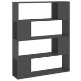 Vidaxl boekenkast kamerscherm 100x24x124 cm grijs