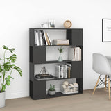 Vidaxl boekenkast kamerscherm 100x24x124 cm grijs