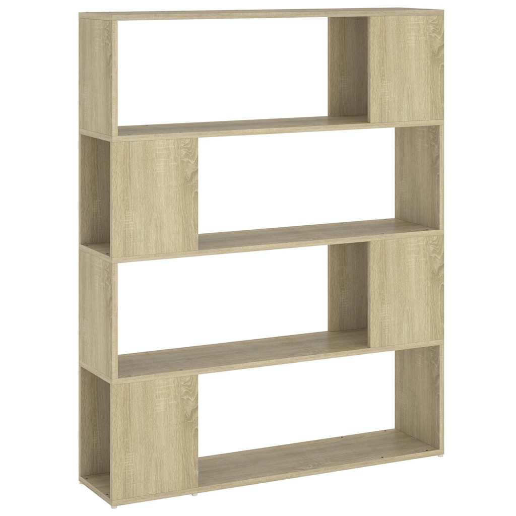 Vidaxl boekenkast kamerscherm 100x24x124 cm sonoma eikenkleurig