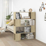 Vidaxl boekenkast kamerscherm 100x24x124 cm sonoma eikenkleurig