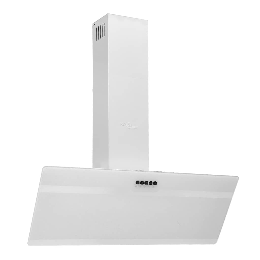 Vidaxl Wall Extractor Hood 90 cm stål og hærdet glashvid