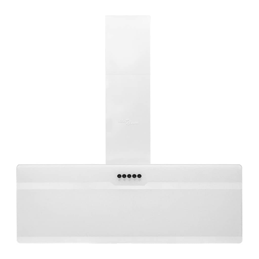 Vidaxl Wall Extractor Hood 90 cm stål og hærdet glashvid