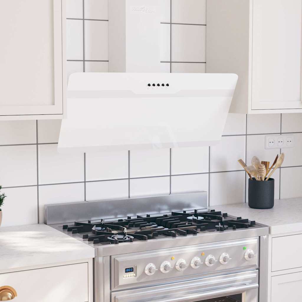 Vidaxl Wall Extractor Hood 90 cm stål og hærdet glashvid
