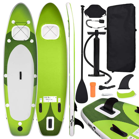 Vidaxl Stand Up Paddleboard Set Oppustelig 360x81x10 cm grøn