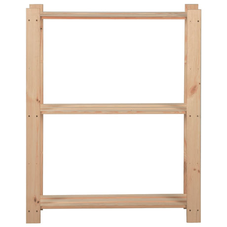 Vidaxl Storage Rack 3-lag 60x28,5x90 cm Solid fyrretræ