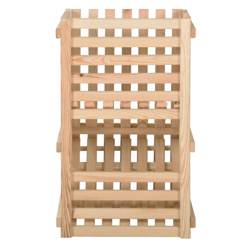 Vidaxl Potato Plist 50x50x80 cm Solid fyrretræ