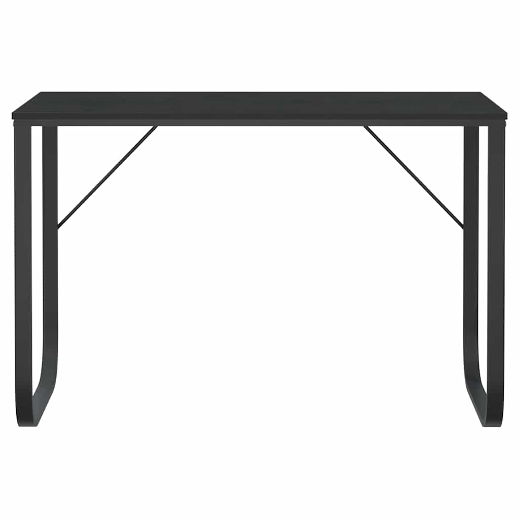 Vidaxl computerbureau 110x60x73 cm spaanplaat zwart