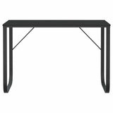 Vidaxl computerbureau 110x60x73 cm spaanplaat zwart