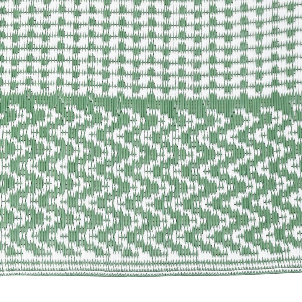 Vidaxl uden for tæppet aakil 80x150 cm polypropen grøn