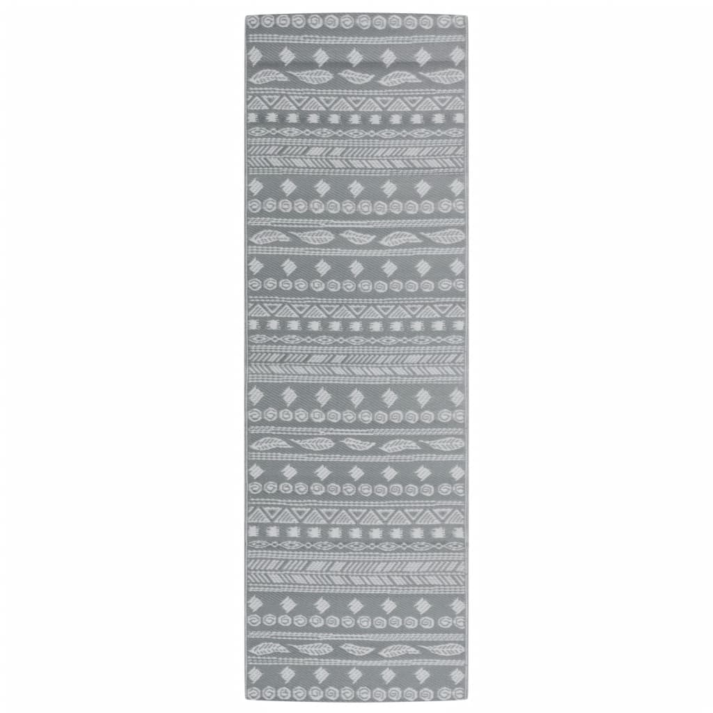 Vidaxl uden for tæppet Arakil 80x250 cm pp grå