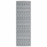Vidaxl uden for tæppet Arakil 80x250 cm pp grå
