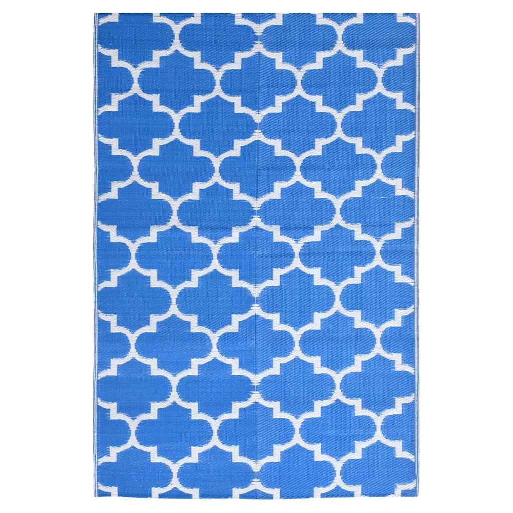 Vidaxl Udenfor Rug Aakil 190x290 cm polypropenblå