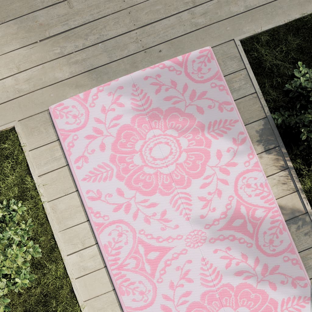 Vidaxl uden for tæppet 80x250 cm polypropen pink