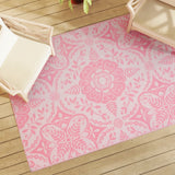 Vidaxl uden for tæppet 140x200 cm polypropen pink