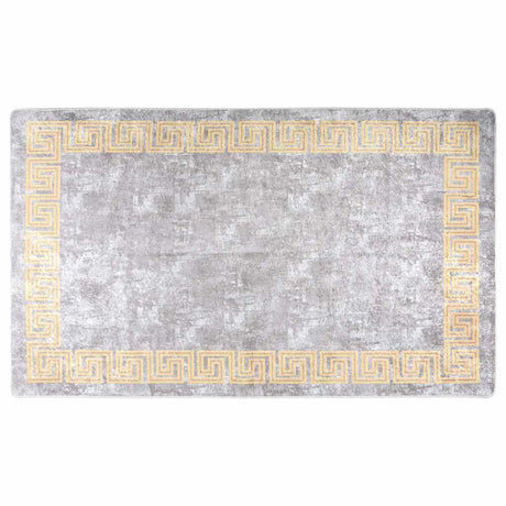 Vidaxl tæppe vaskbart anti-slip 120x180 cm grå
