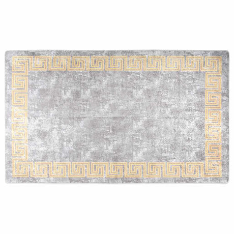Vidaxl tæppe vaskbart anti-slip 120x180 cm grå
