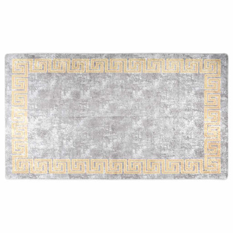 Vidaxl tæppe vaskbart anti-slip 190x300 cm grå