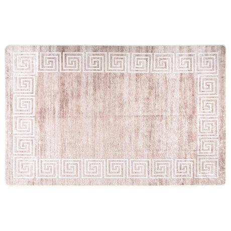 Vidaxl tæppe vaskbart anti-slip 80x150 cm beige