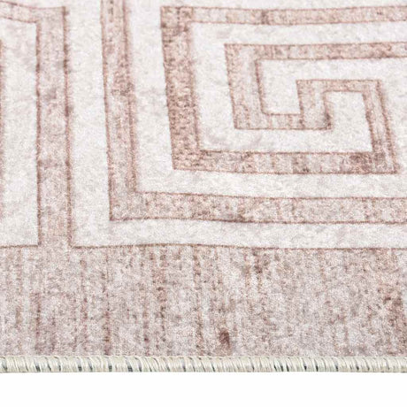 Vidaxl tæppe vaskbart anti-slip 80x150 cm beige