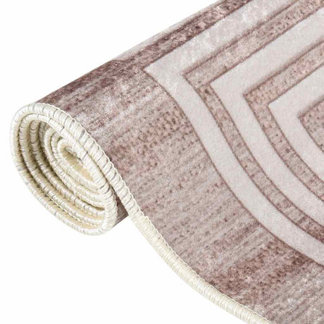 Vidaxl tæppe vaskbart anti-slip 160x230 cm beige