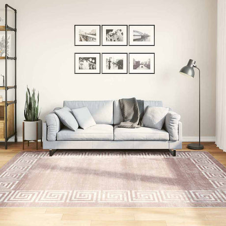 Vidaxl tæppe vaskbart anti-slip 160x230 cm beige