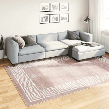 Vidaxl tæppe vaskbart anti-slip 190x300 cm beige
