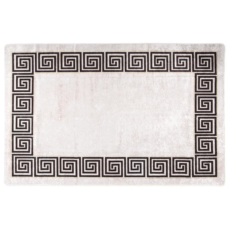 Vidaxl tæppe vaskbart anti-slip 80x150 cm lys beige
