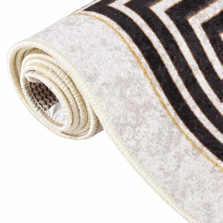 Vidaxl tæppe vaskbart anti-slip 80x150 cm lys beige