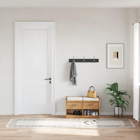 Vidaxl tæppe vaskbart anti-slip 80x300 cm lys beige