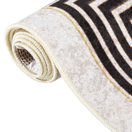 Vidaxx tæppe vaskbart skridsikkert 160x230 cm lys beige
