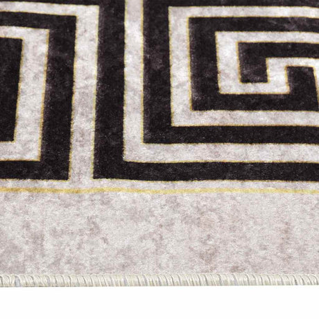 Vidaxx tæppe vaskbart skridsikkert 160x230 cm lys beige