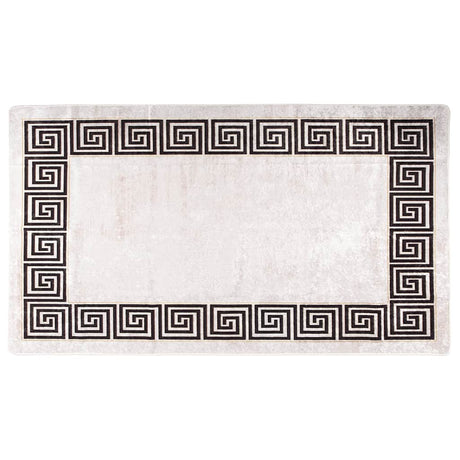Vidaxl tæppe vaskbart anti-slip 190x300 cm lys beige