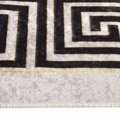 Vidaxl tæppe vaskbart anti-slip 190x300 cm lys beige