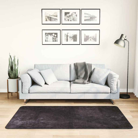 Vidaxl Rug Washable Anti-Slip 80x150 cm Anthracite-farvet