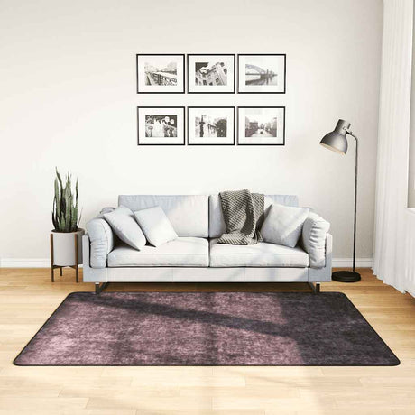 Vidaxl Rug Washable Anti-Slip 120x180 cm Anthracite-farvet
