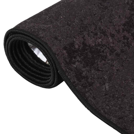 Vidaxl Rug Washable Anti-Slip 160x230 cm Anthracite-farvet