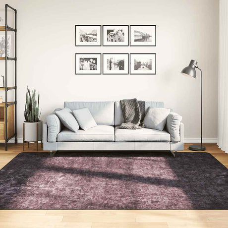 Vidaxl Rug Washable Anti-Slip 160x230 cm Anthracite-farvet
