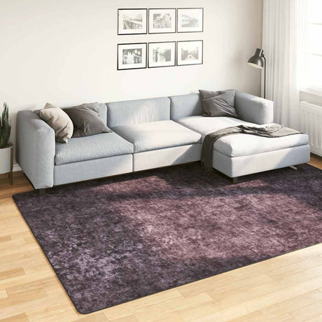 Vidaxl Rug Washable Anti-Slip 190x300 cm Anthracite-farvet