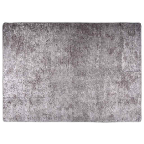 Vidaxl tæppe vaskbart anti-slip 120x180 cm grå