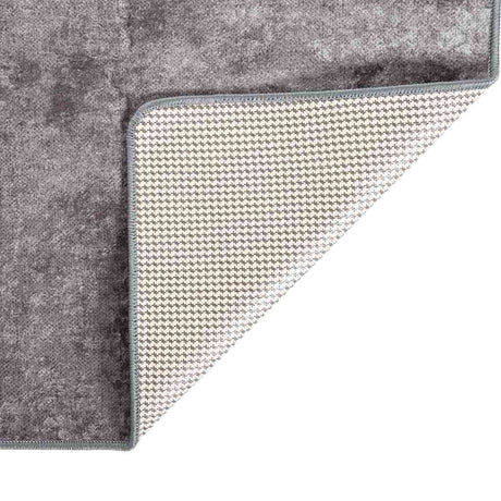 Vidaxl tæppe vaskbart anti-slip 120x180 cm grå