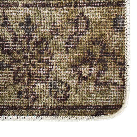 Vidaxl tæppe vaskbart anti-slip patchwork 80x300 cm flerfarvet