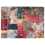 Vidaxl tæppe vaskbart anti-slip patchwork 120x180 cm flerfarvet