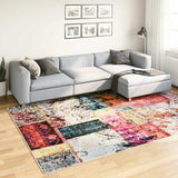 Vidaxl Rug Washable Anti-Slip Patchwork 190x300 cm flerfarvet