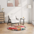 Vidaxl tæppe vaskbart anti-slip patchwork ø120 cm flerfarvet