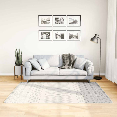 Vidaxl tæppe vaskbart anti-slip 120x180 cm sort og hvid
