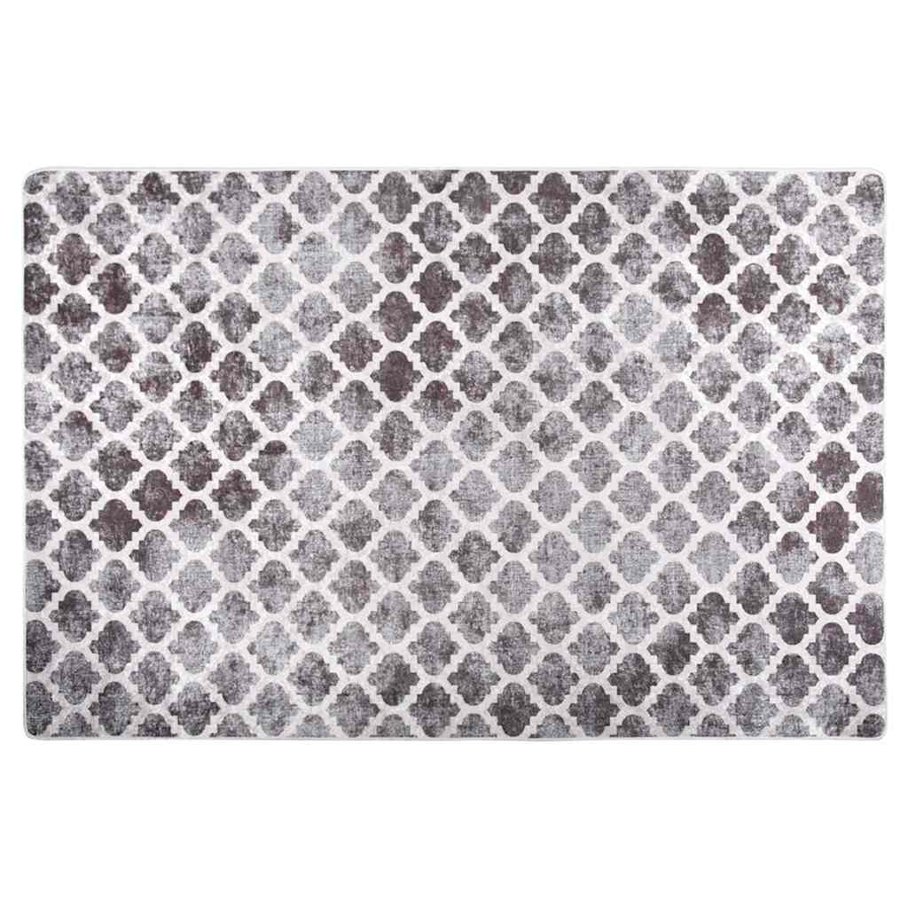 Vidaxl tæppe vaskbart anti-slip 80x150 cm flerfarvet