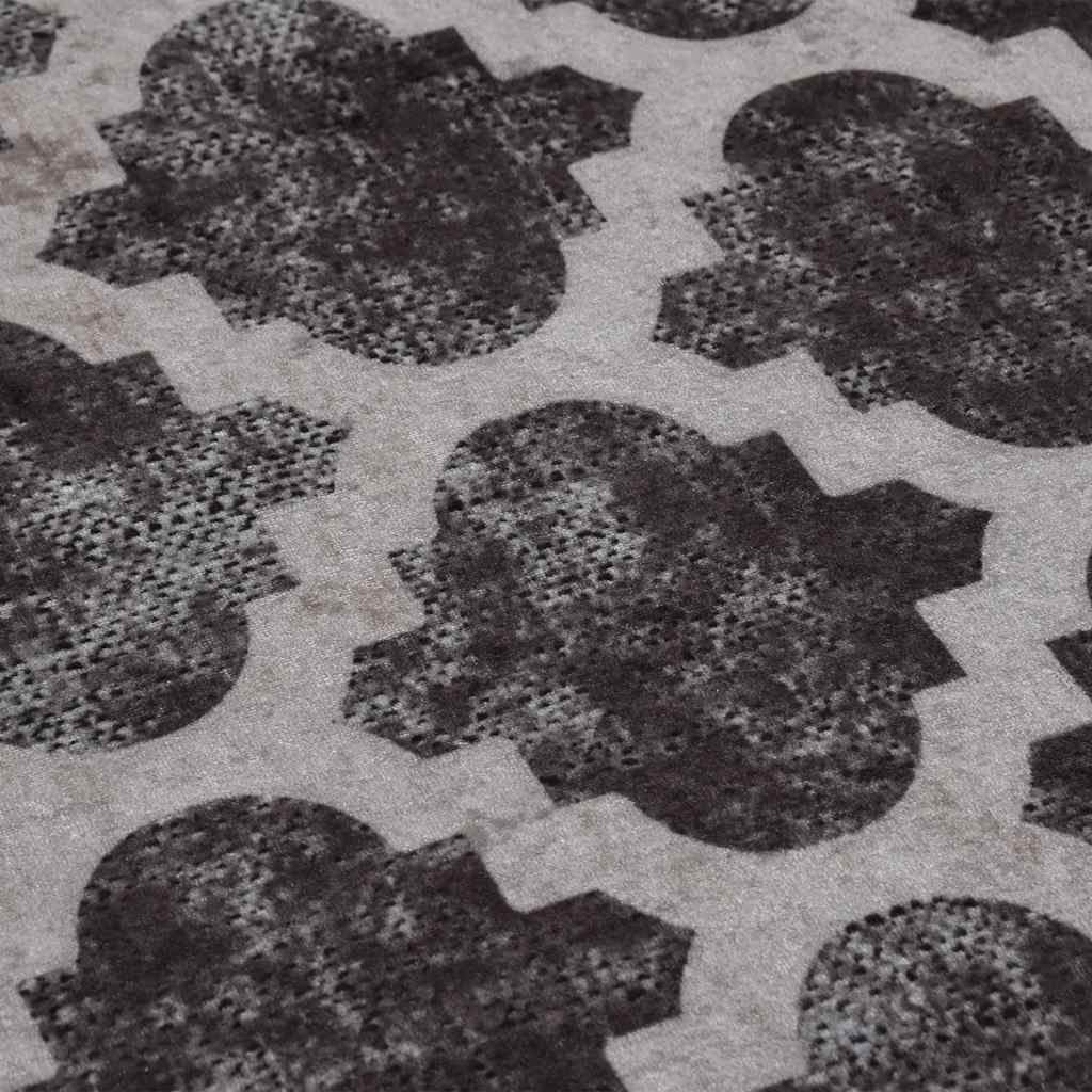 Vidaxl Rug Washable Anti-Slip Ø120 cm flerfarvet