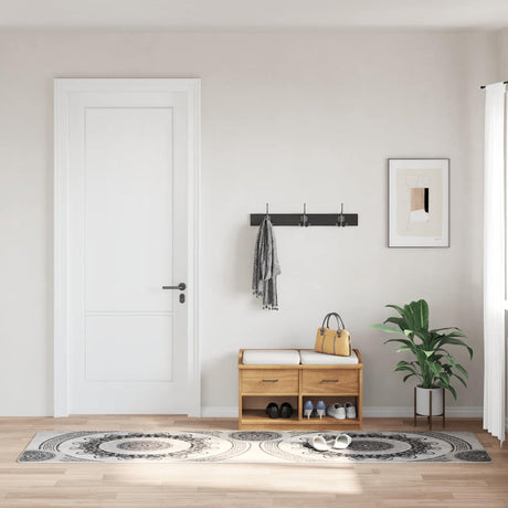 Vidaxl tæppe vaskbart anti-slip 80x300 cm flerfarvet