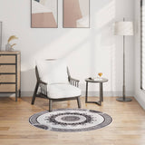 Vidaxl Rug Washable Anti-Slip Ø120 cm flerfarvet